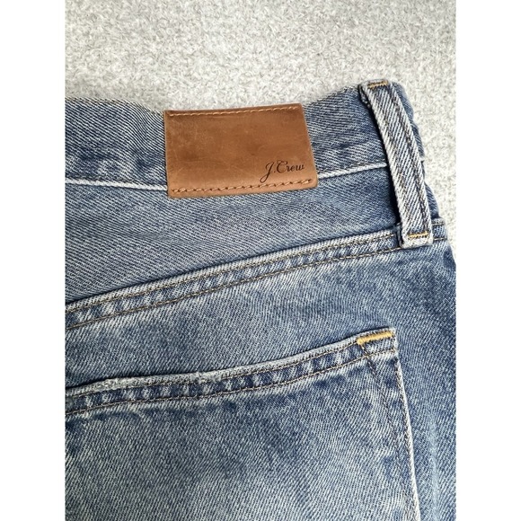 J Crew Slouchy Boyfriend Jeans Medium Blue‎ Distressed Ripped Knees Size 26 - Picture 14 of 15